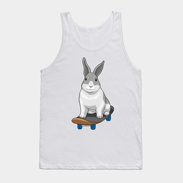 Rabbit Skater Skateboard Tank Top by Markus Schnabel